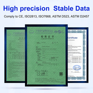 Pro Grade Gloss Meter LS192 60 Graus 1000GU Brilhante Tester Polimento Gloss Meter para Pintura Metal Plating