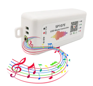 SP107E LED denetleyici BT piksel IC SPI müzik telefon APP tarafından WS2812 SK6812 RGBW APA102 şerit SP002E için USB DC5-24 - Product Image 4