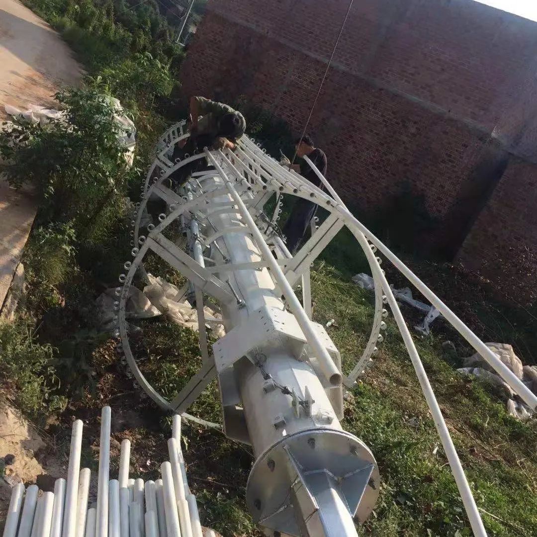 Antena de tubo único de acero galvanizado, mástil, monopolo, Torre de Telecomunicaciones