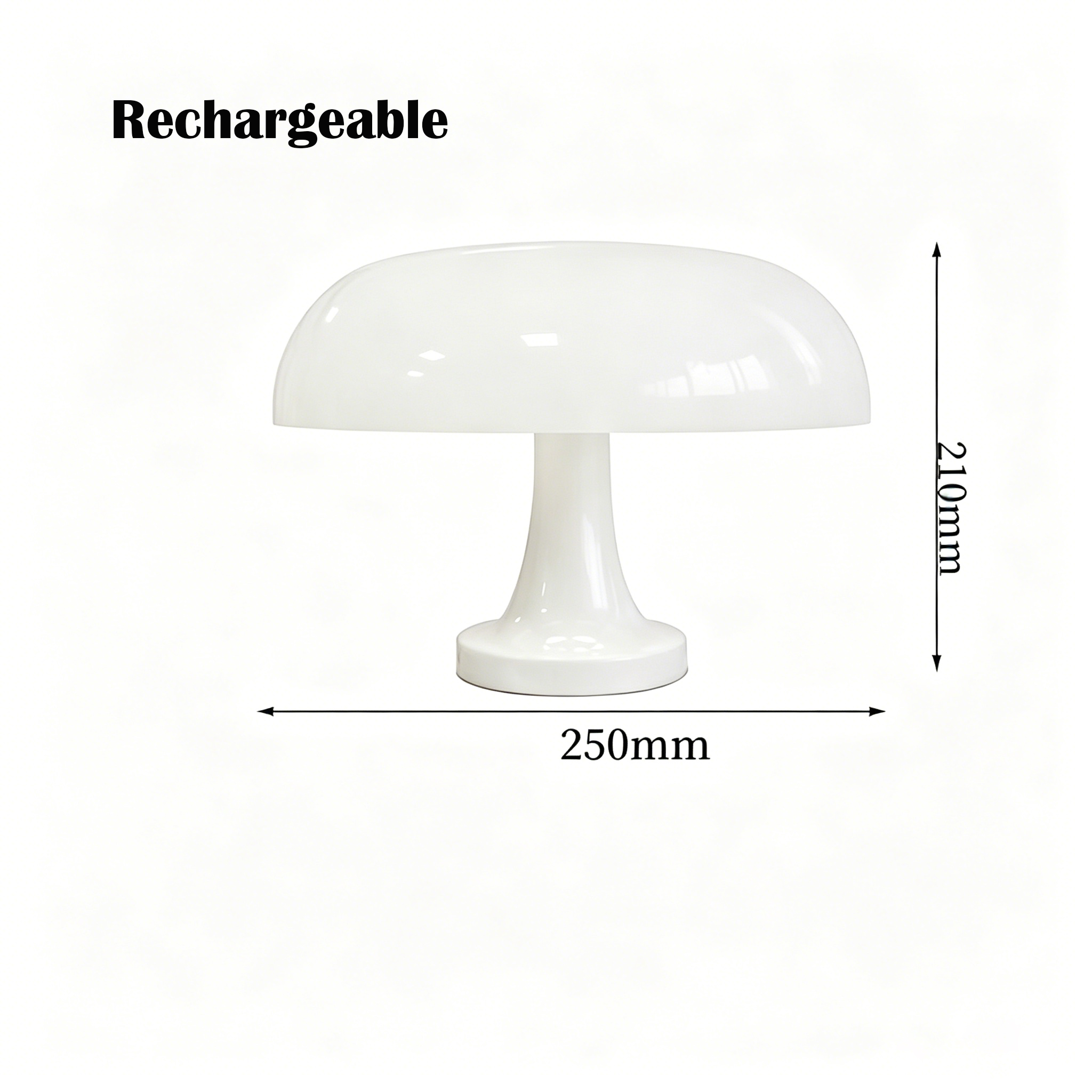 250 size white-Rechargeable version