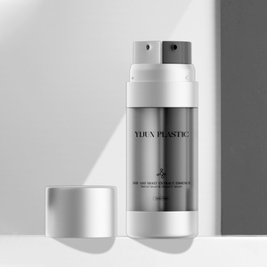 デュアルチャンバーエアレスボトル血清ボトル化粧品プラスチックカスタムロゴ印刷30ml 30ml 2 in 1 15ml 15mlPEローションボトルマット - Product Image 2