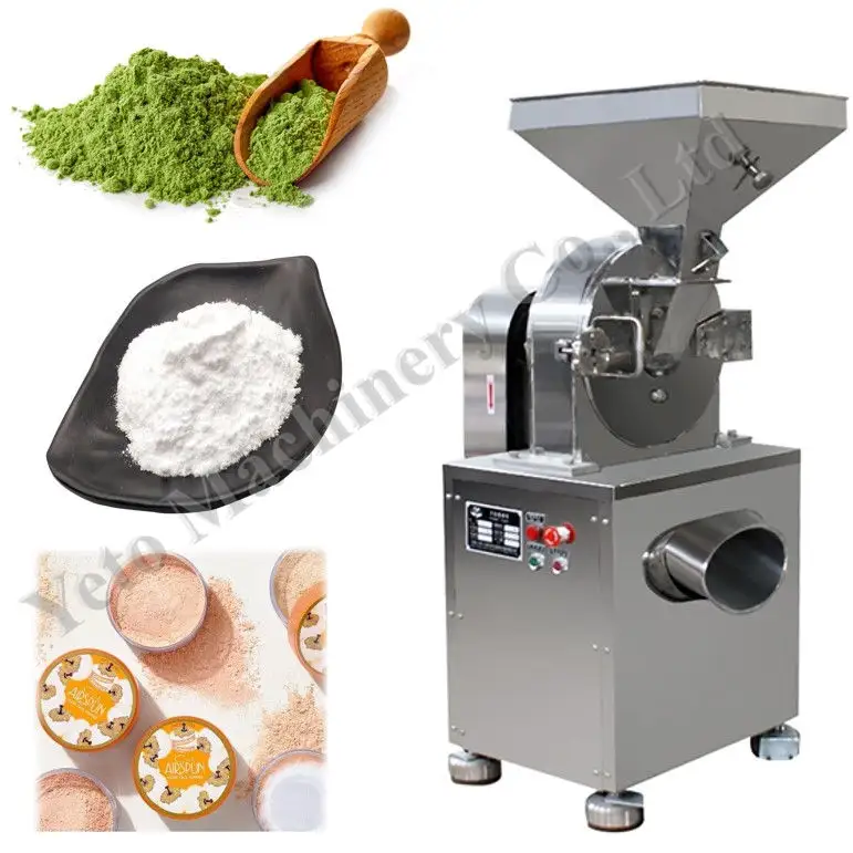 Yeto Açúcar Cacau Spice Chili Arroz Milho Químico Cúrcuma Moringa Herb Super Fine Dry Powder Moagem Machinery