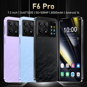 2025 F6 Pro yeni Model 5G-Smartphone Ultra ince düz ekran yüz tanıma Deca çekirdek CPU 108MP arka kamera HD çözünürlük - Product Image 4