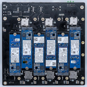 DeskPi Super6C lampone Pi CM4/CM5 Cluster Mini-ITX Board 6 RPI CM4/CM5 supportato con Kit guscio in metallo - Product Image 5