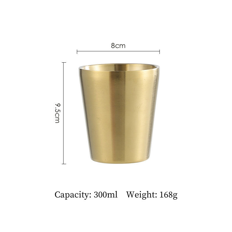 Gold Straight Cup