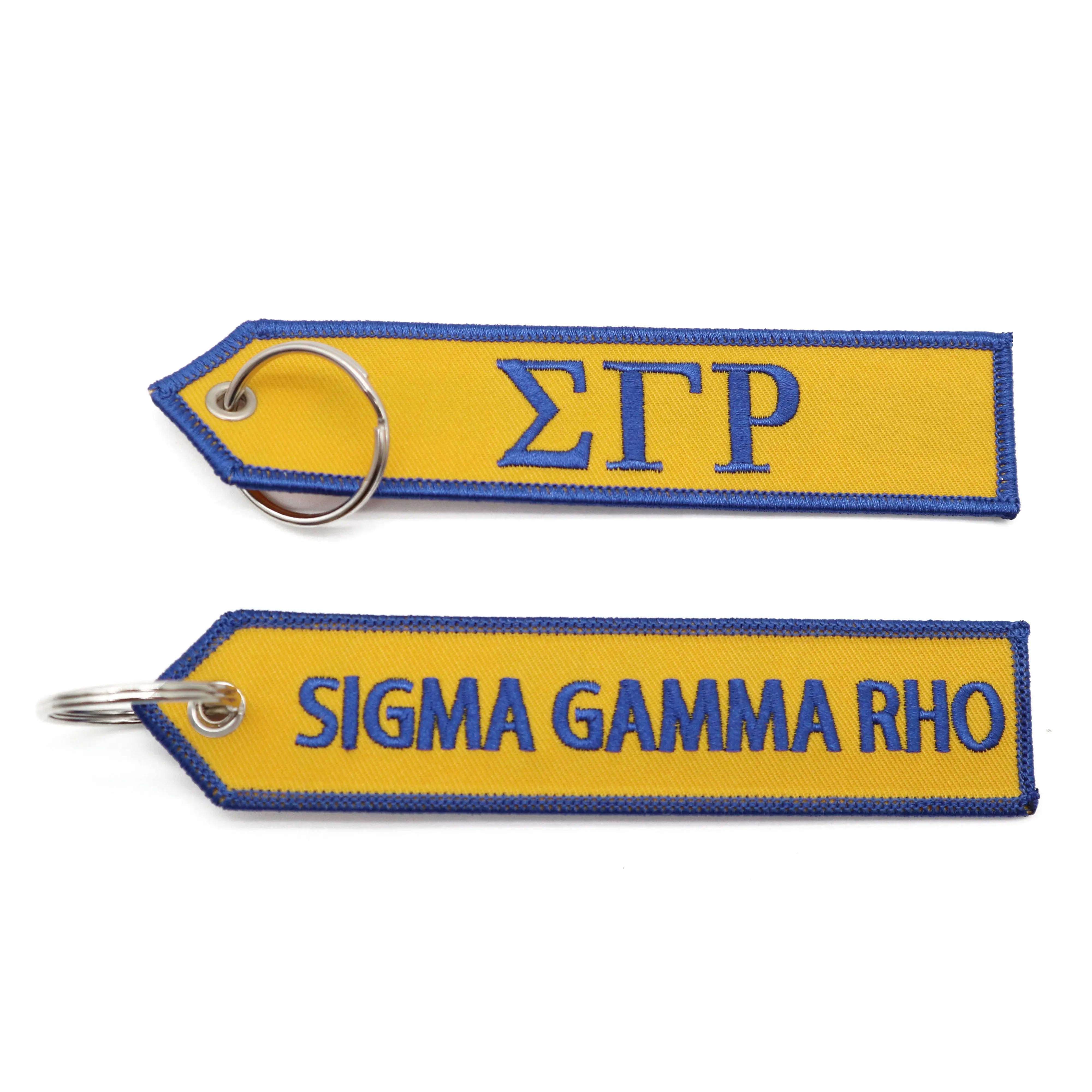 Versand bereit Sigma Gamma Rho Sorority Griechische Schwestern schaft Stickerei Schlüssel bund Tasche Anhänger