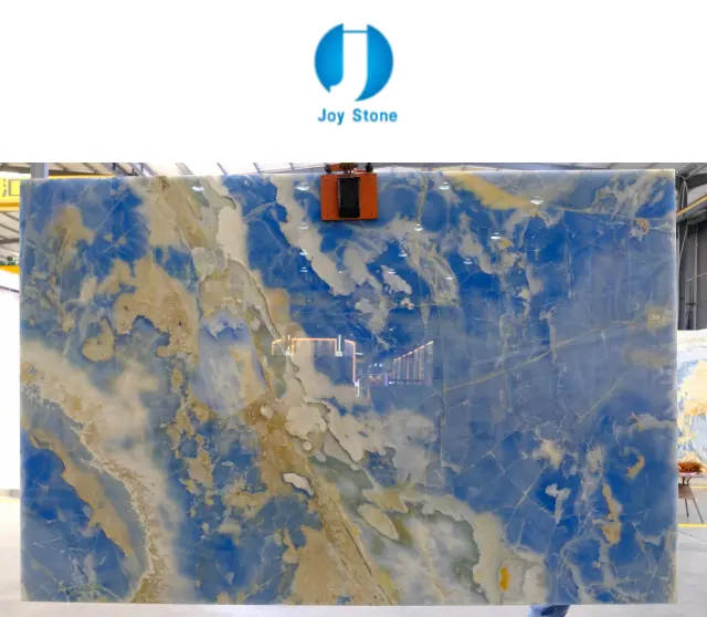 Hot Selling Blue Onyx Stein für Boden Arbeits platte Blue Onyx Marmor Marmor