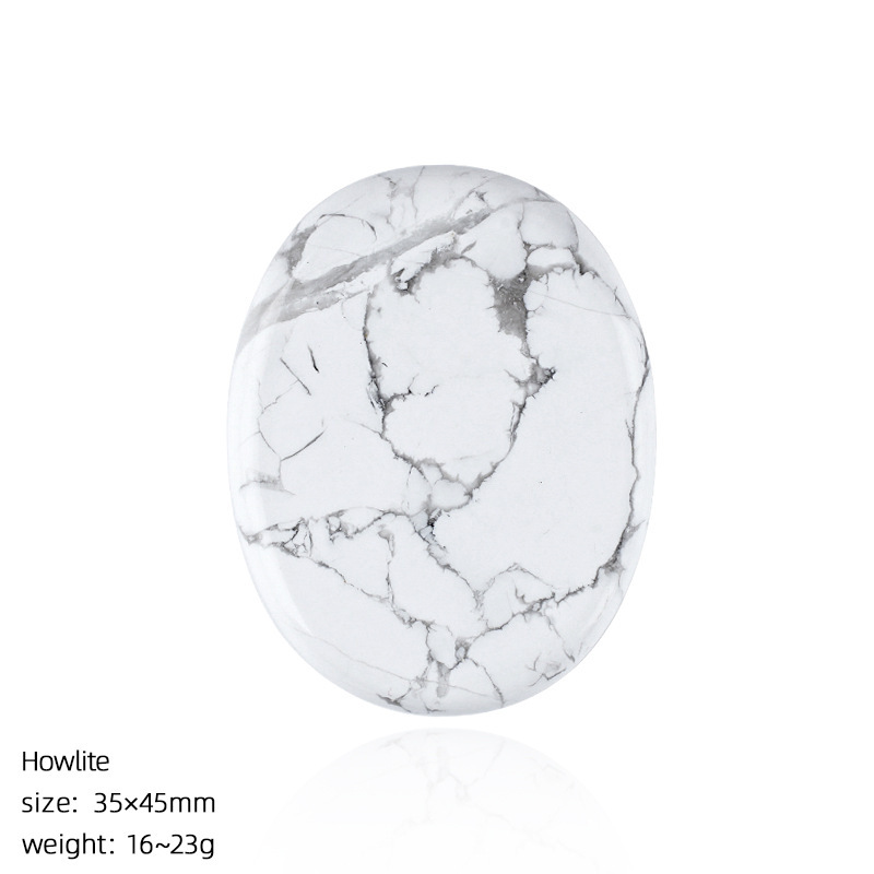 White turquoise palm stone