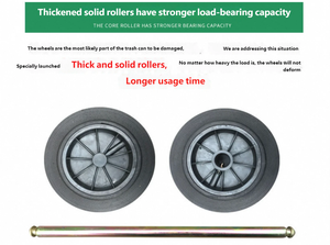 Bjpc 120L HDPE bánh đứng ngoài trời bụi <span class=keywords><strong>bin</strong></span> y tế Thùng rác cho bệnh viện khách sạn trường học văn phòng-trong nhà/ngoài trời sử dụng - Product Image 2