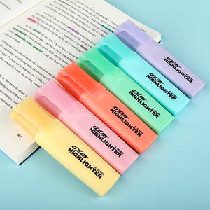 Gxin-Juego de rotuladores fluorescentes a base de agua, rotuladores personalizados de color pastel, punta de cincel, 6 uds. - Product Image 4