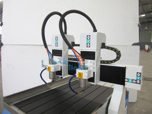 Máquina enrutadora CNC de madera, cabezal de doble husillo Mach3, Control USB, enrutador CNC de madera pequeño, corte de grabado 6090 - Product Image 6