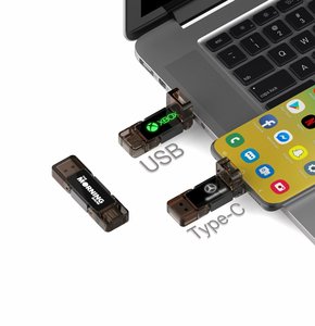 New OTG Usb <strong>Flash</strong> Design UTC242 Flip Type-<strong>C</strong> LED USB Customized LED Brand logo - Product Image 4