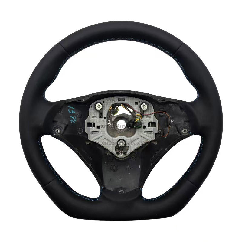 with hole+Smooth leather+tri color stitching