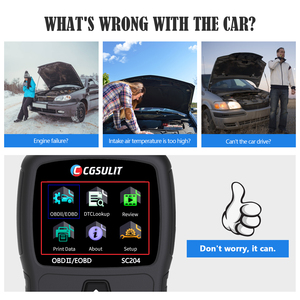 SC204ユニバーサル2023 ODBスキャナーABSトラックカーコードリーダーObd1 Obd2全ディーゼルエンジン用アジア車診断ツール - Product Image 3