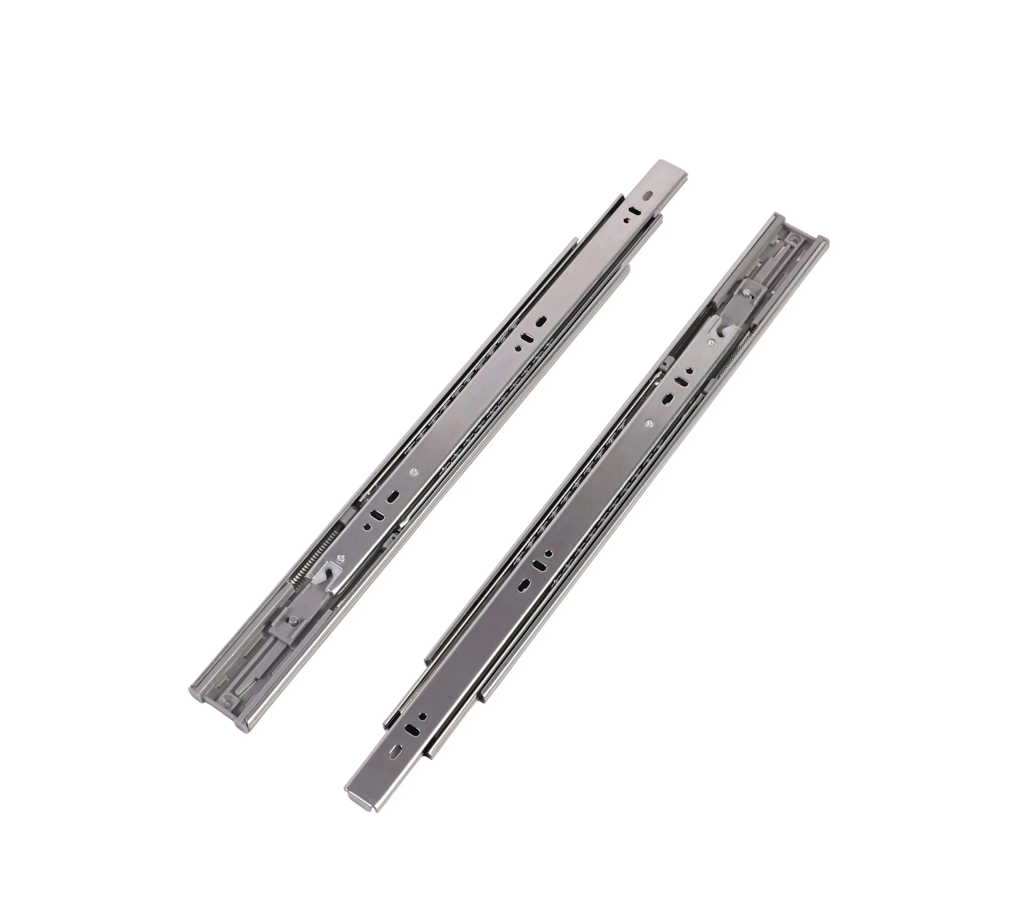Jieyang Lajia factory 45 mm Rail Excellent quality telescopic channel ball bearing zinc black finish drawer slide