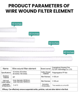 Cartucho de filtro de hilo Pp de 40 pulgadas que hace la máquina Elemento de filtro de cuerda herida Cartucho de filtro de sedimentos de núcleo de hilo de 1/5 micras - Product Image 4