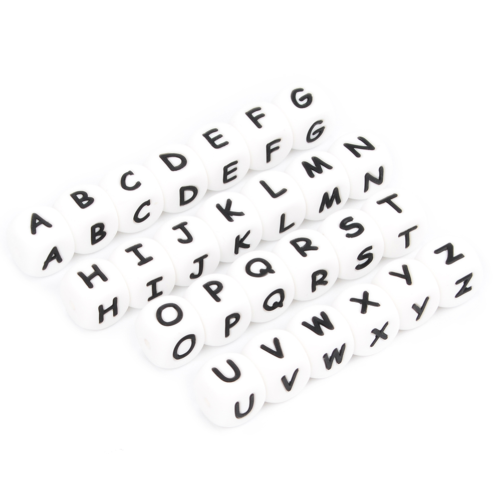 12mm cube letters-snow basis