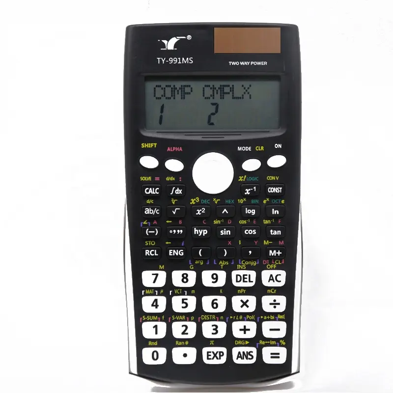 Portable 991MS Scientific Calculator LCD Display Pocket Calculator Electronic Calculating Tool Office School Engineering Supply