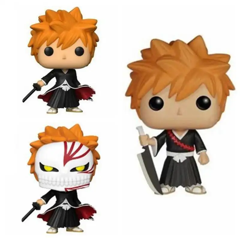 Funkos Pop BLEACH PVC黒崎いちごクラフトギフトセットアクションフィギュアキッズおもちゃボブルヘッドQバージョン