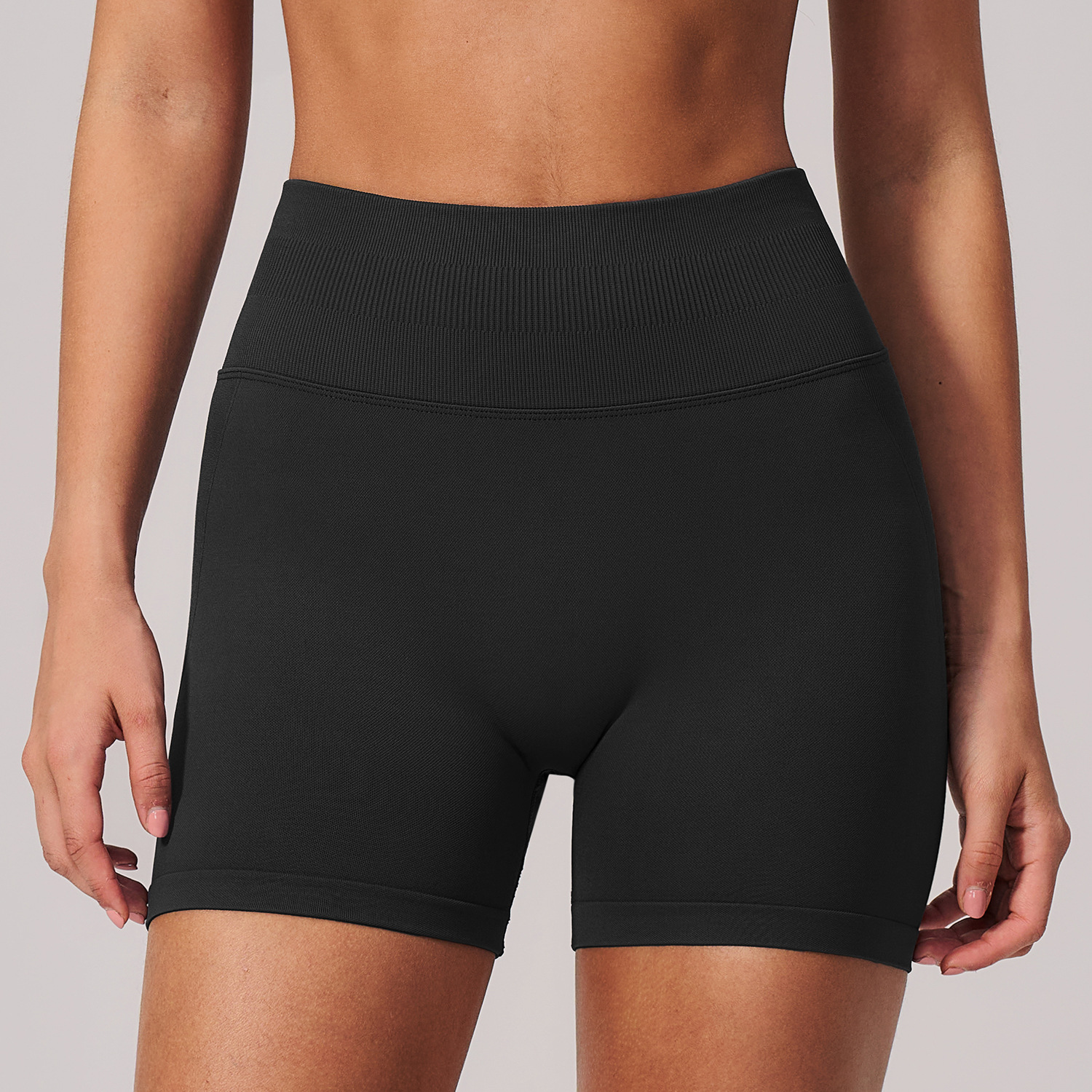 black shorts