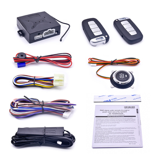 12V Auto Car Alarm One-<strong>button</strong> <strong>Push</strong> Engine Starter Switch PKE Keyless Entry <strong>Start</strong> Stop Antitheft System - Product Image 2