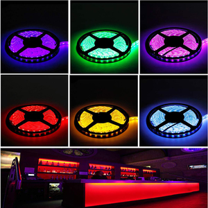 LED şerit ışık 10M 5M SMD RGB 5050 diyot led şerit şerit su geçirmez led bant ve uzaktan kumanda ile adaptörü - Product Image 6