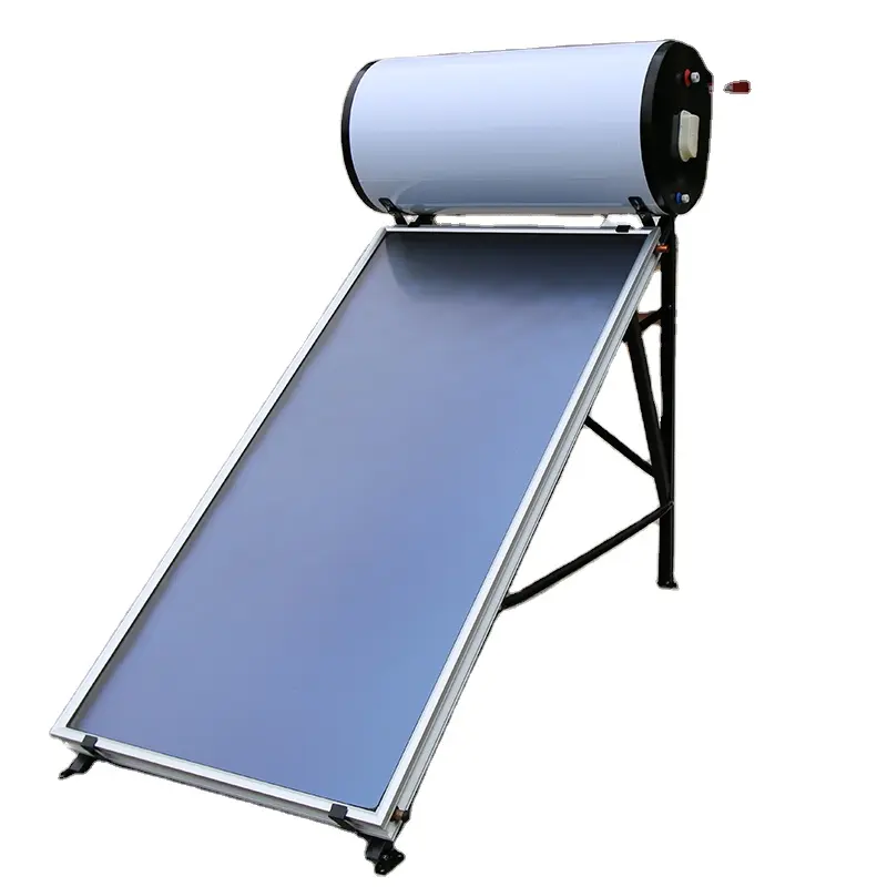 JIADELE chauffe-eau solaire 150l, système de chauffe-eau solaire en émail pressurisé, plaque plate