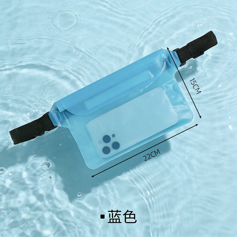 Waterproof Waist Bag with Extra Large Capacity - Blue