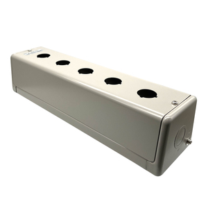 IDEC interruttore a pulsante KGNW515Y scatola di controllo elettrica universale scatola a bottoni in acciaio foro da 22mm 5 fori da YAMAT - Product Image 1