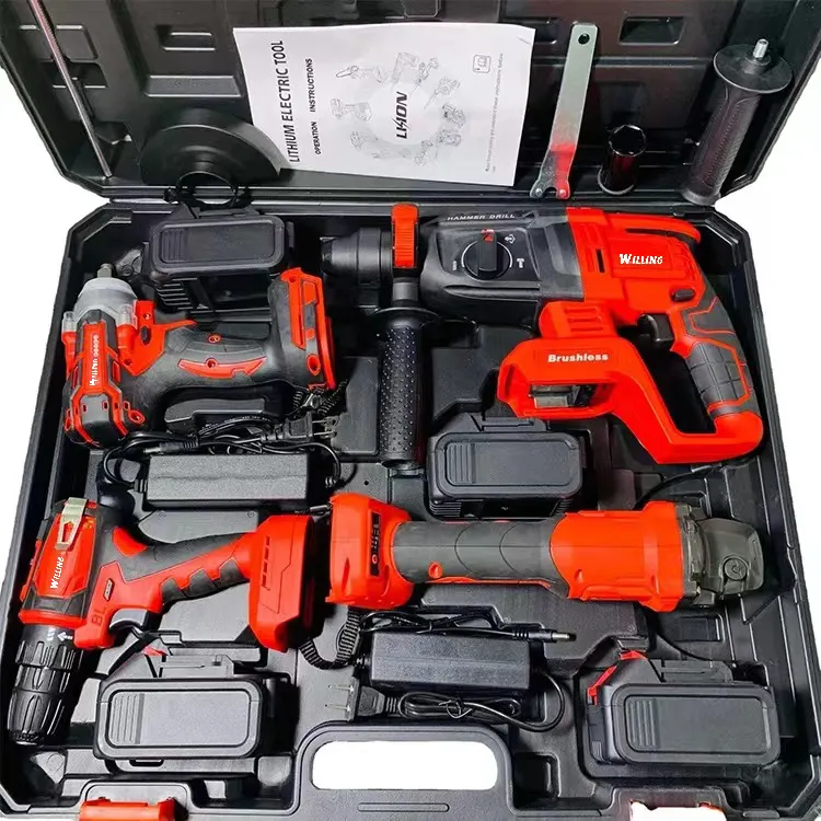 Handheld alta torque chave 350N.m impacto chave sem fio bateria elétrica Li-ion Battery Power Impact Wrench