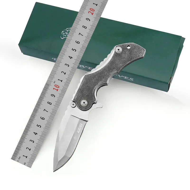Couteau de poche pliant EDC en acier inoxydable, Style Antique, pour Camping survie en plein air