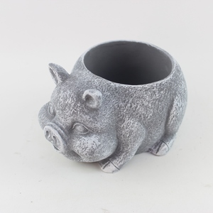 Grosir pot bunga semen singa bulat, penanam untuk bunga untuk penggunaan dalam/luar ruangan - Product Image 2