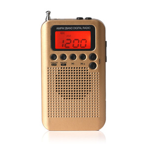 MIni Radio FM AM tascabile portatile a due vie scansiona automaticamente le stazioni