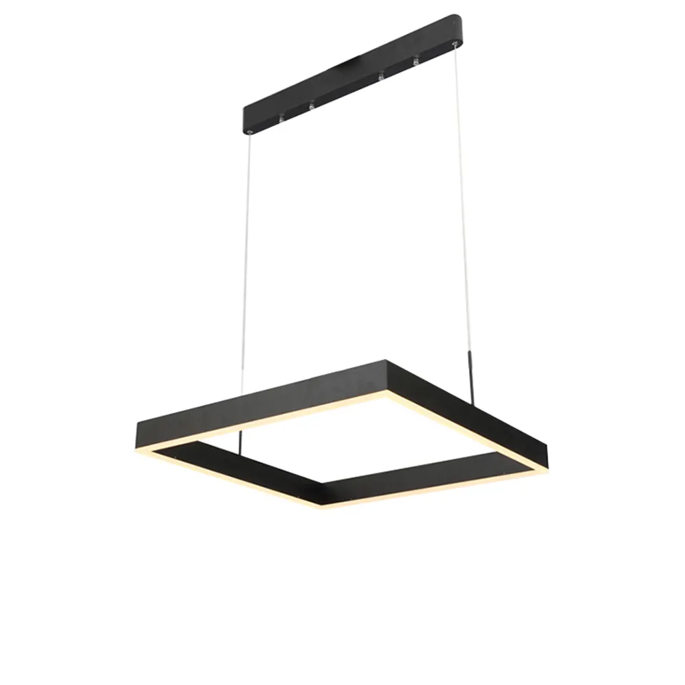 led chandelier square and circle square shape pendant brown square hanging lamp pendant light led black