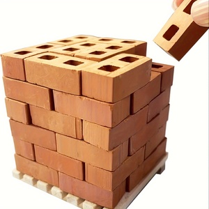 असली मिनी ईंटों, 1/12 स्केल रेड + 48 पैक - Product Image 1