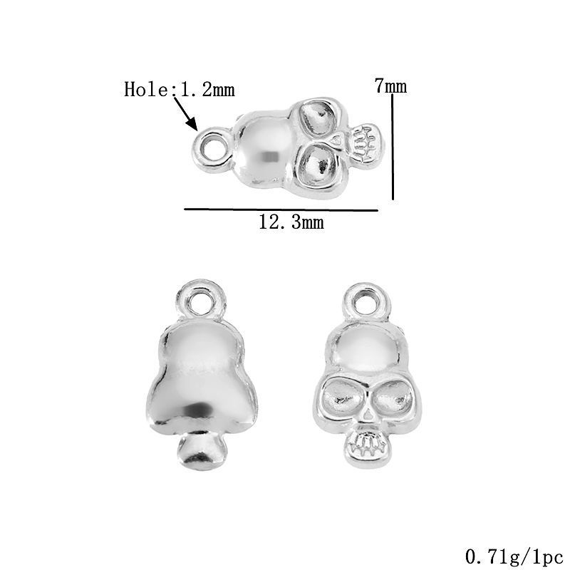 Steel-colored skull 1509