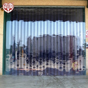 Tùy chỉnh độ dày không thấm nước ngoài trời gân Rèm PVC Dải Rèm CuộN - Product Image 1