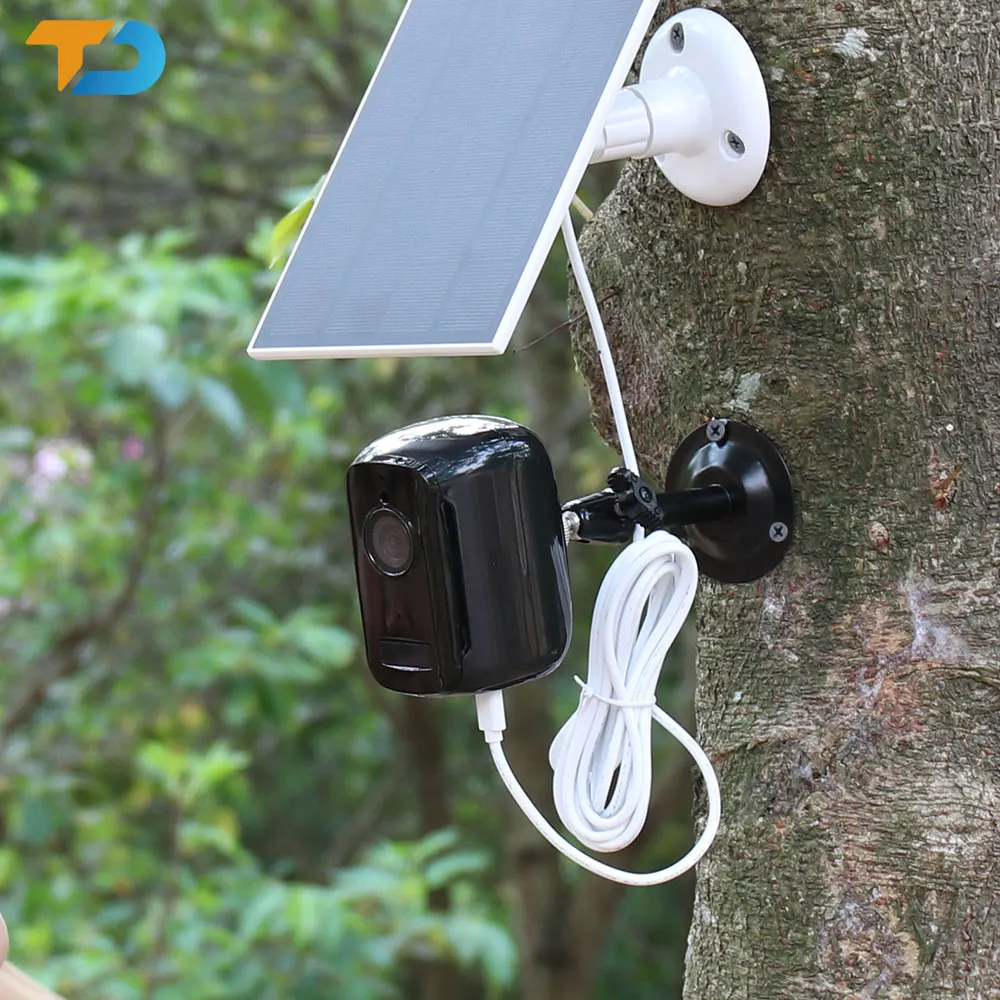 TecDeft мини-камера для солнечной батареи низкой мощности Full HD ночного видения HKiVision двухстороннее аудио Wi-Fi мини-камеры