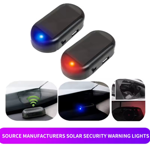 Car Solar Powered Security <strong>Light</strong> Simulated Dummy Alarm Wireless Warning Anti-Theft Caution Lamp LED Flashing Im-itation - Product Image 2