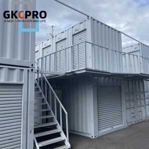 Contenedor de envío de diseño modular con pared divisoria Unidades de autoalmacenamiento de 10 pies y 20 pies a la venta