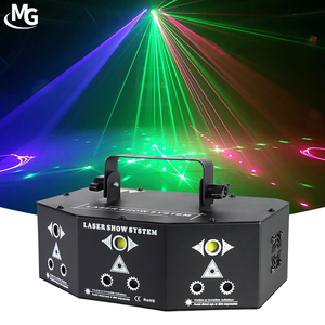 Prezzo di fabbrica DJ attrezzature Mini 9 occhi luce Laser LED testa mobile luce Laser con telecomando per la festa in discoteca - Product Image 1