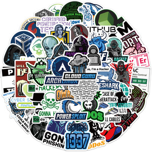 50 Stück Internet Hacker Programm Code Logo Graffiti Aufkleber für Laptop Flasche Auto Wasserdichter Programmier aufkleber - Product Image 2