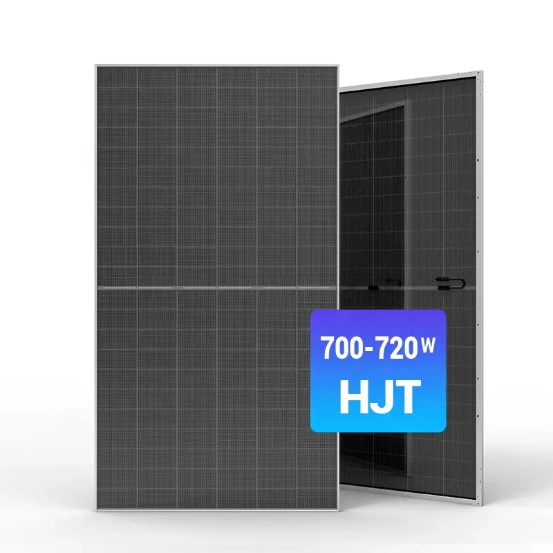 Panel tenaga surya tier1 PV, efisiensi tinggi 700w 710w 720w hjt untuk sistem tenaga surya