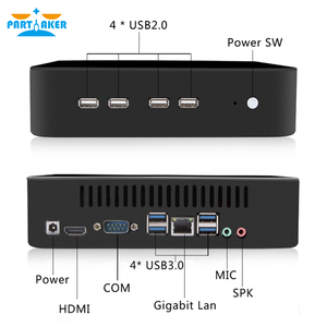 Partaker 8th Gen i3 i5 i7 DDR4 oyun Mini PC Win 10 masaüstü bilgisayar oyun pc linux Nettop barebone HTPC VGA HD-MI WiFi - Product Image 2