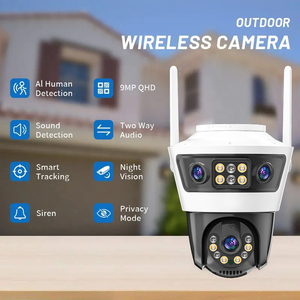 9mp 3 Lens Linkage Network Ip Network Well Camera Ip Pir Impermeable Ip66 Cámara DE SEGURIDAD Wi-fi Cámara - Product Image 4