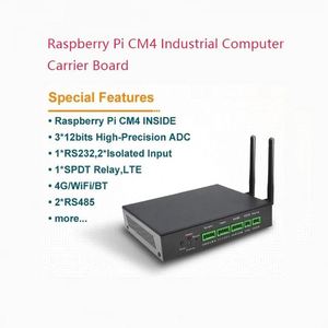 CM4 Industrial Computer Carrier Board for Electronic <strong>Control</strong> based on <strong>Raspberry</strong> <strong>Pi</strong> Dual Ethernet Port Data Logger