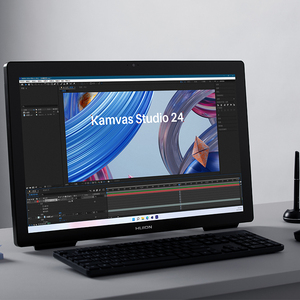 huion 23.8英寸多合一图形绘图计算机kamvas studio 24多功能绘图一体机 - Product Image 1