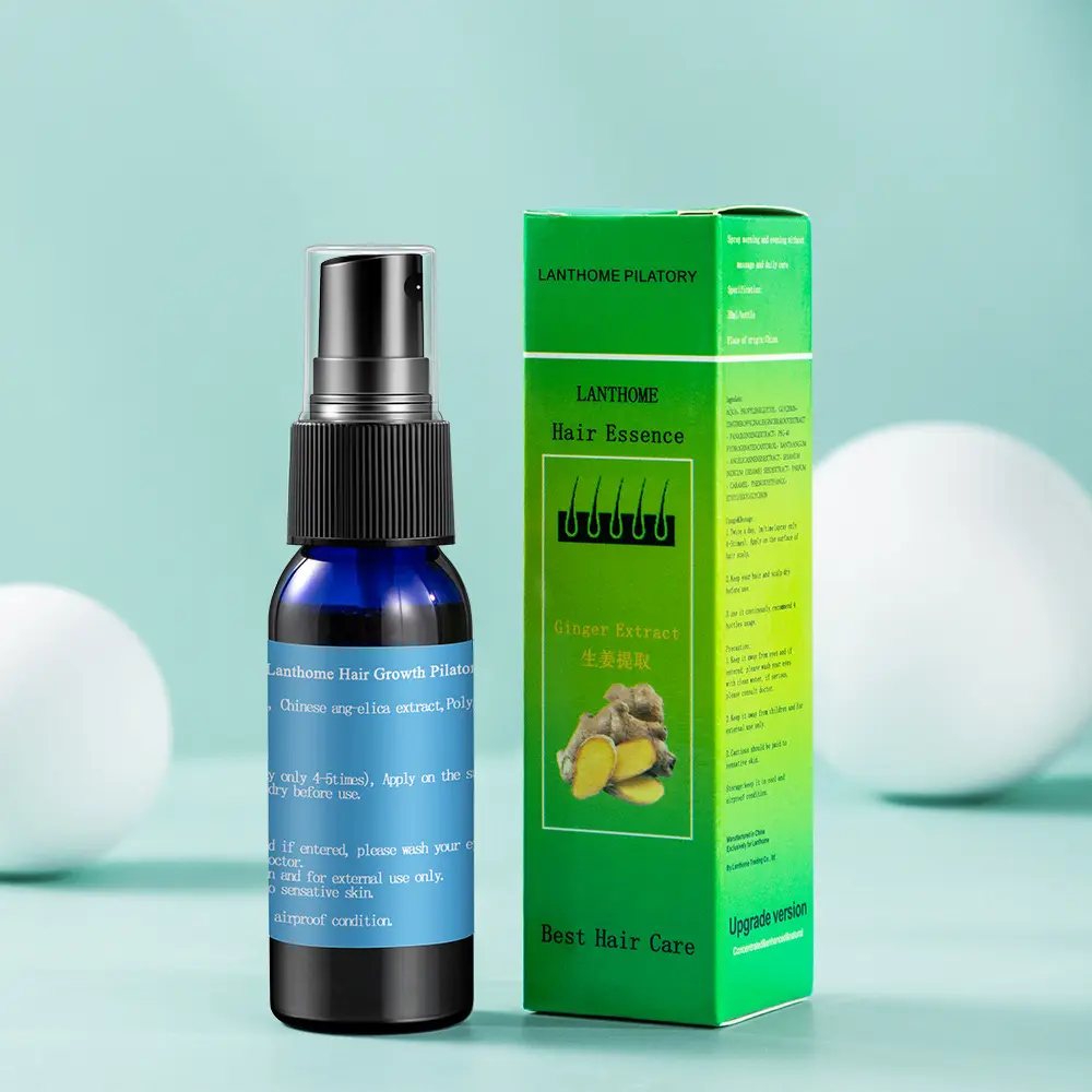 Spray de tratamento de crescimento de cabelo erval eficaz, natural anti-queda de cabelo com óleo de Tea Tree disponível em 30ml e 100ml