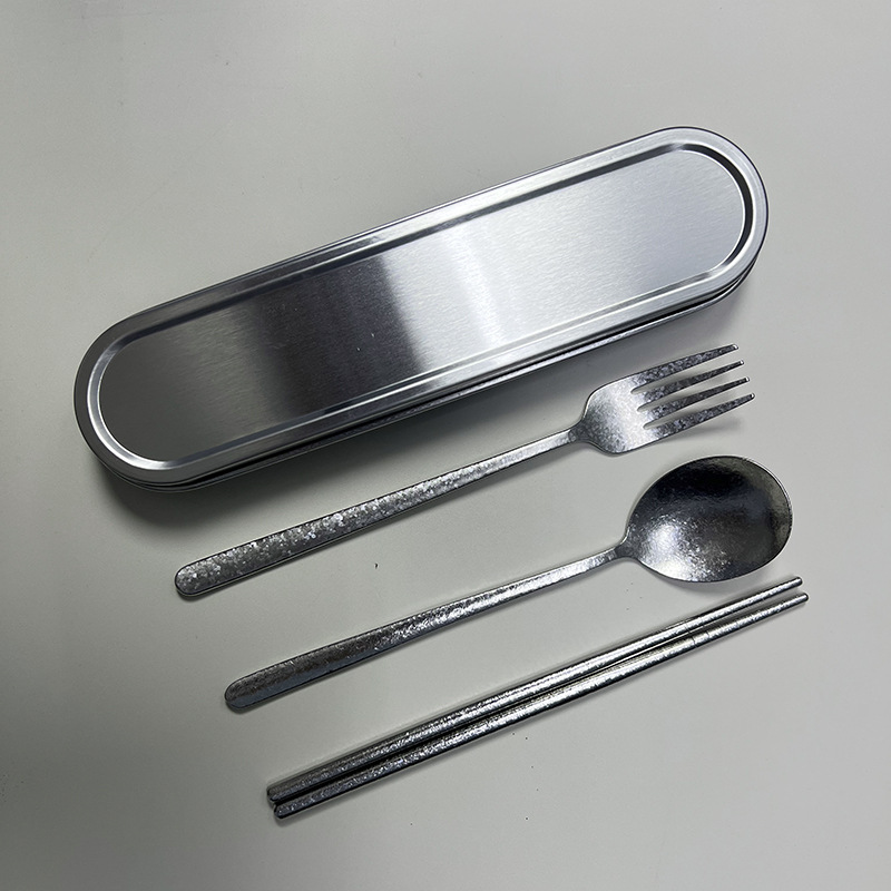 Ensemble trois pièces en titane pur + boîte 304