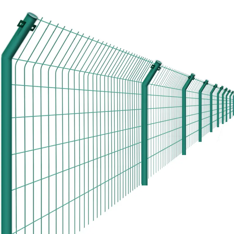 Gaeden PVC Coated Welded Wire Mesh Fence Panel 3D Metal Fencing Panels Outdoor